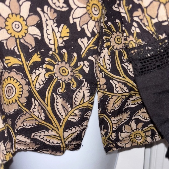 Anthropologie Cleobella Rafia Blouse Women’s Sz M Balloon Sleeves Peasant Boho - Picture 9 of 15